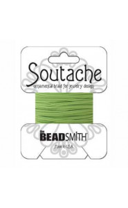 Beadsmith polyester soutache cord 3mm - Green